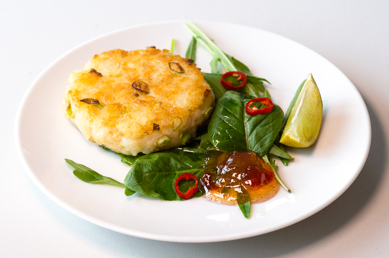 Smoked Haddock Fishcakes and Ravida Fiore di Sale