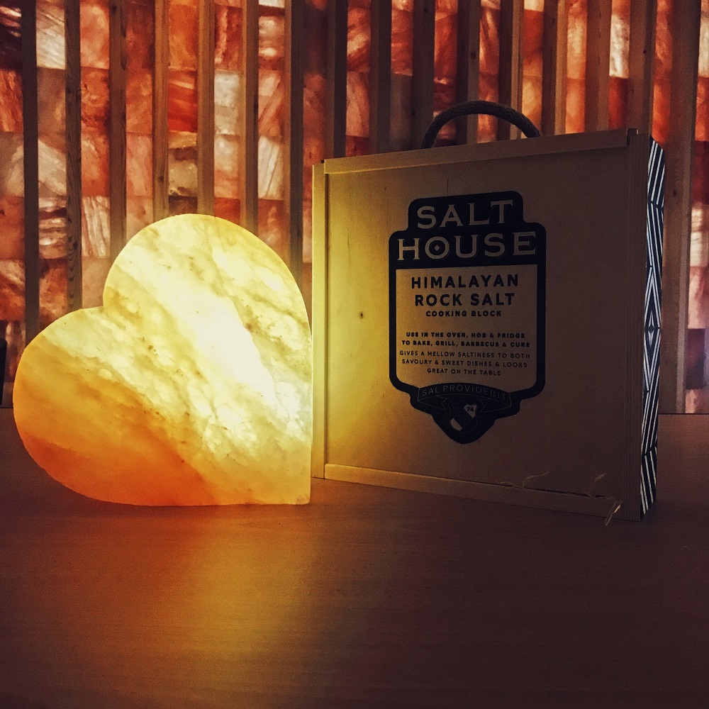 Salthouse Heart Shaped Himalayan Salt Block in Box Salthouse Heart Shaped Himalayan Salt Block in Box