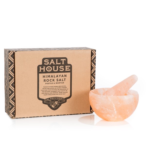 Himalayan Salt Pestle and Mortar Gift Himalayan Salt Pestle and Mortar Gift