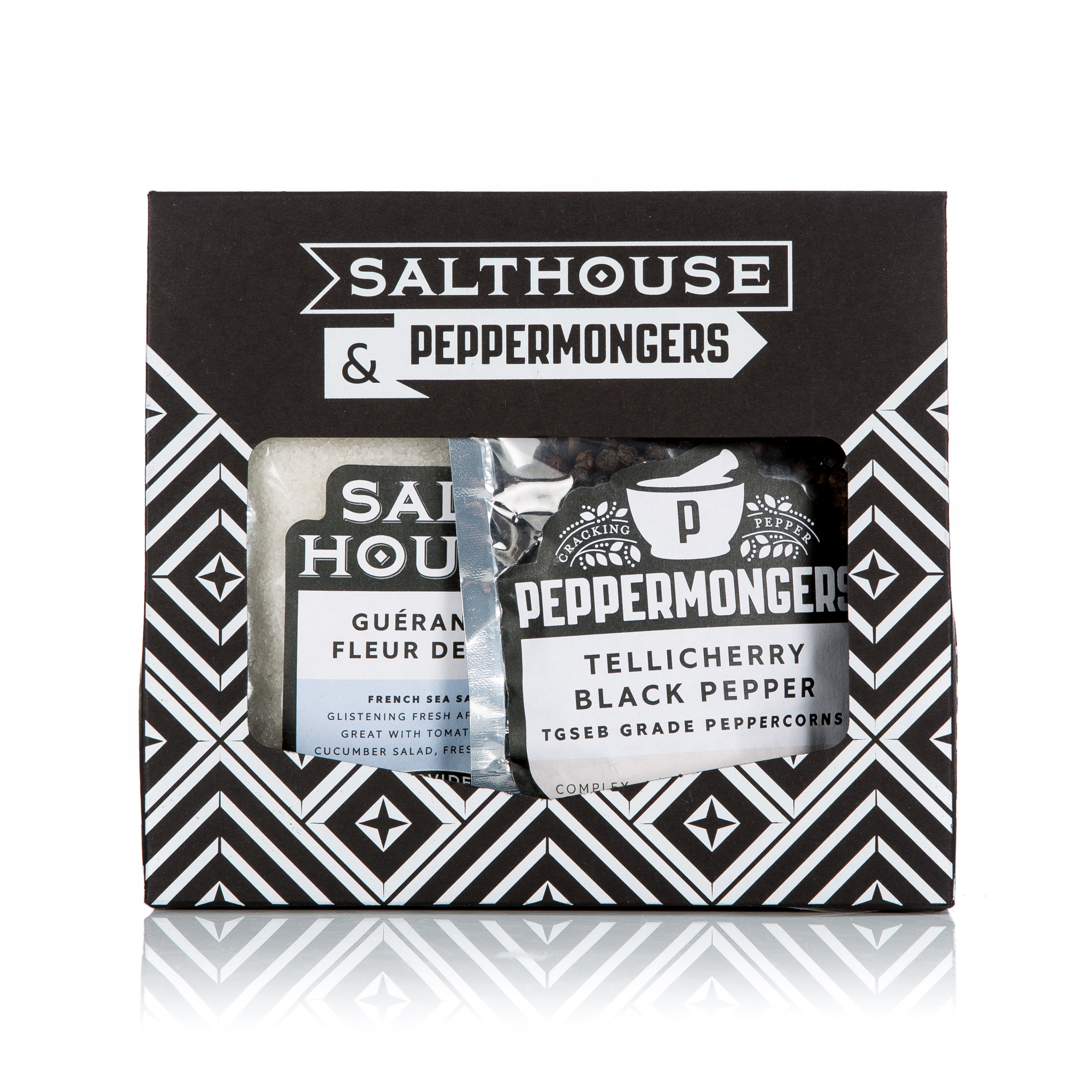 Fleur de Sel & Tellicherry Black Pepper Gift Set Fleur de Sel & Tellicherry Black Pepper Gift Set