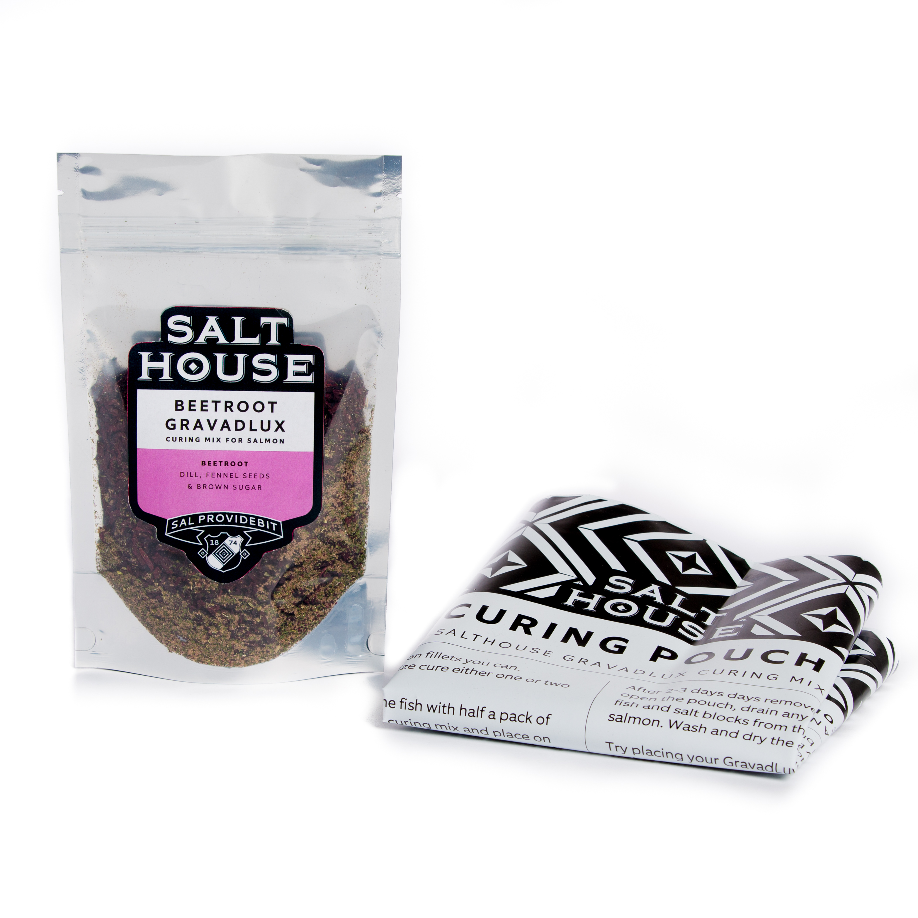 Gravadlux beetroot refill pack with 2 curing bags Gravadlux beetroot refill pack with 2 curing bags