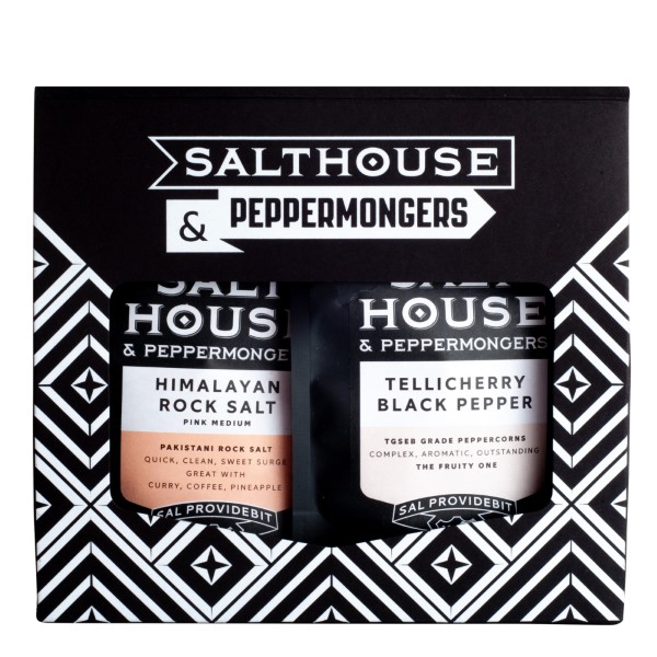 Himalayan Pink Salt & Tellicherry Black Pepper Gift Set Himalayan Pink Salt & Tellicherry Black Pepper Gift Set