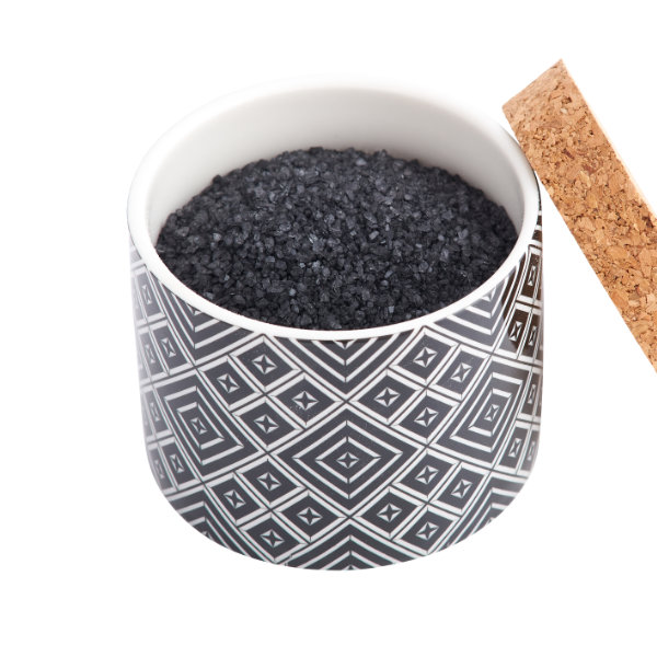 Hawaiian Black Lava Salt Pinch Pot 200g